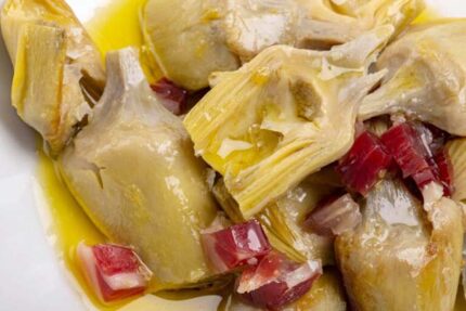 Alcachofas con jamón