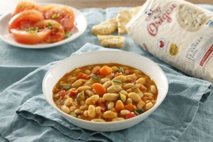 Alubias blancas con verduras