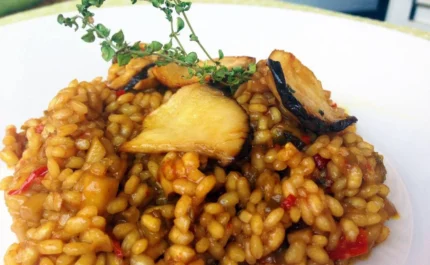Arroz con setas