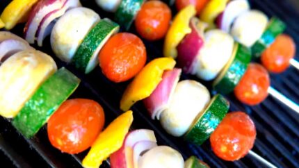 Brochetas de verduras