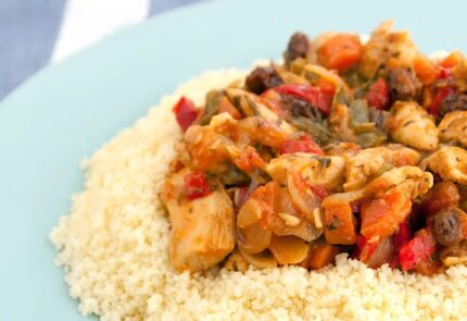 Cous cous con pollo y verduras