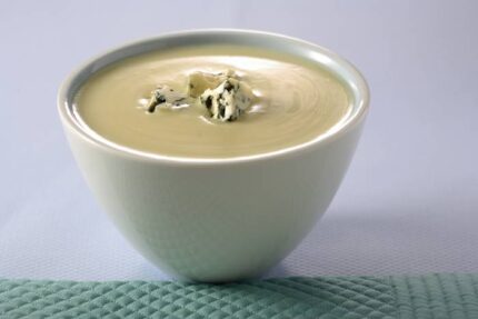 Crema de calabacín al roquefort