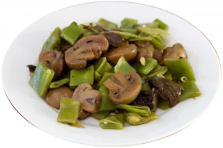Judias verdes con champiñones