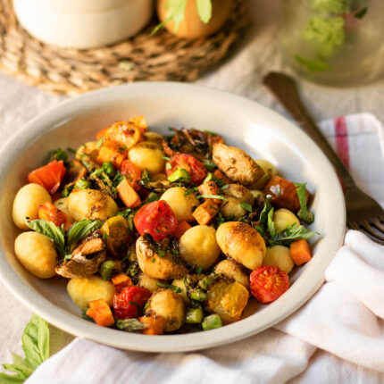 Ñoquis con verduras 🌾