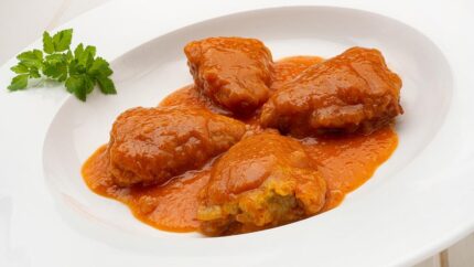 Pimientos rellenos de carne