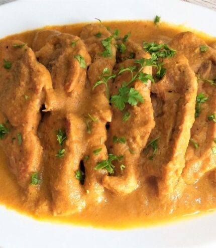 Chuletas de pavo en salsa