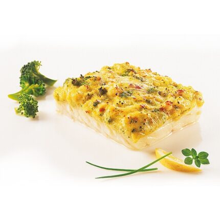 Pescado blanco con mouselina de brócoli