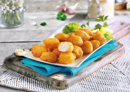 Bacalao rebozado con pimientos 🐚🦀🐟🌾🥛