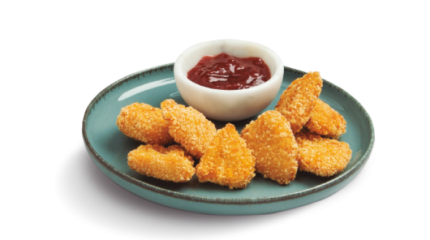 Crunchy de pollo al ajillo 🌾